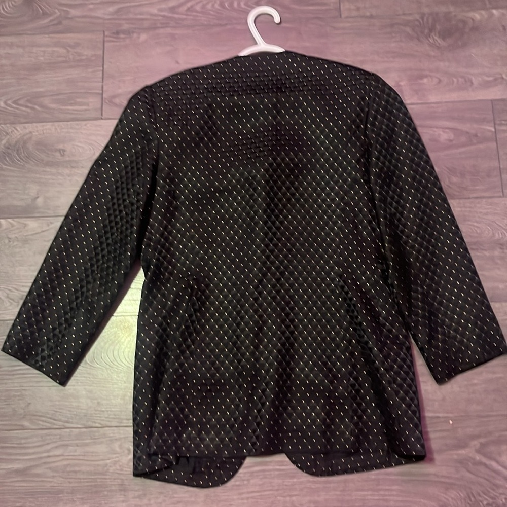 📼📼Vintage Black and gold dot blazer jacket - Picture 6 of 6